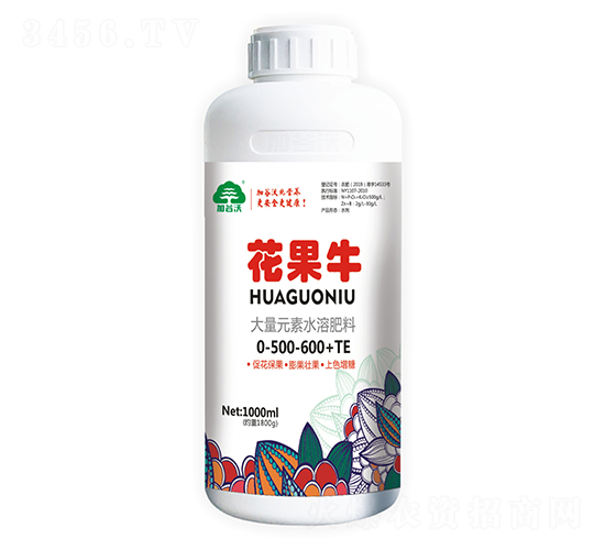 大量元素水溶肥料0-500-600+TE-花果牛-加谷沃