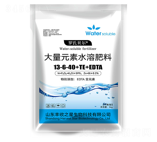 大量元素水溶肥料13-6-40+TE+EDTA-羅氏貝爾-豐收之星