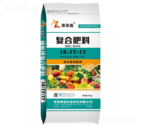 磷酸二氫鉀型復(fù)合肥料18-17-17-奧萊鑫-芒碭肥業(yè)